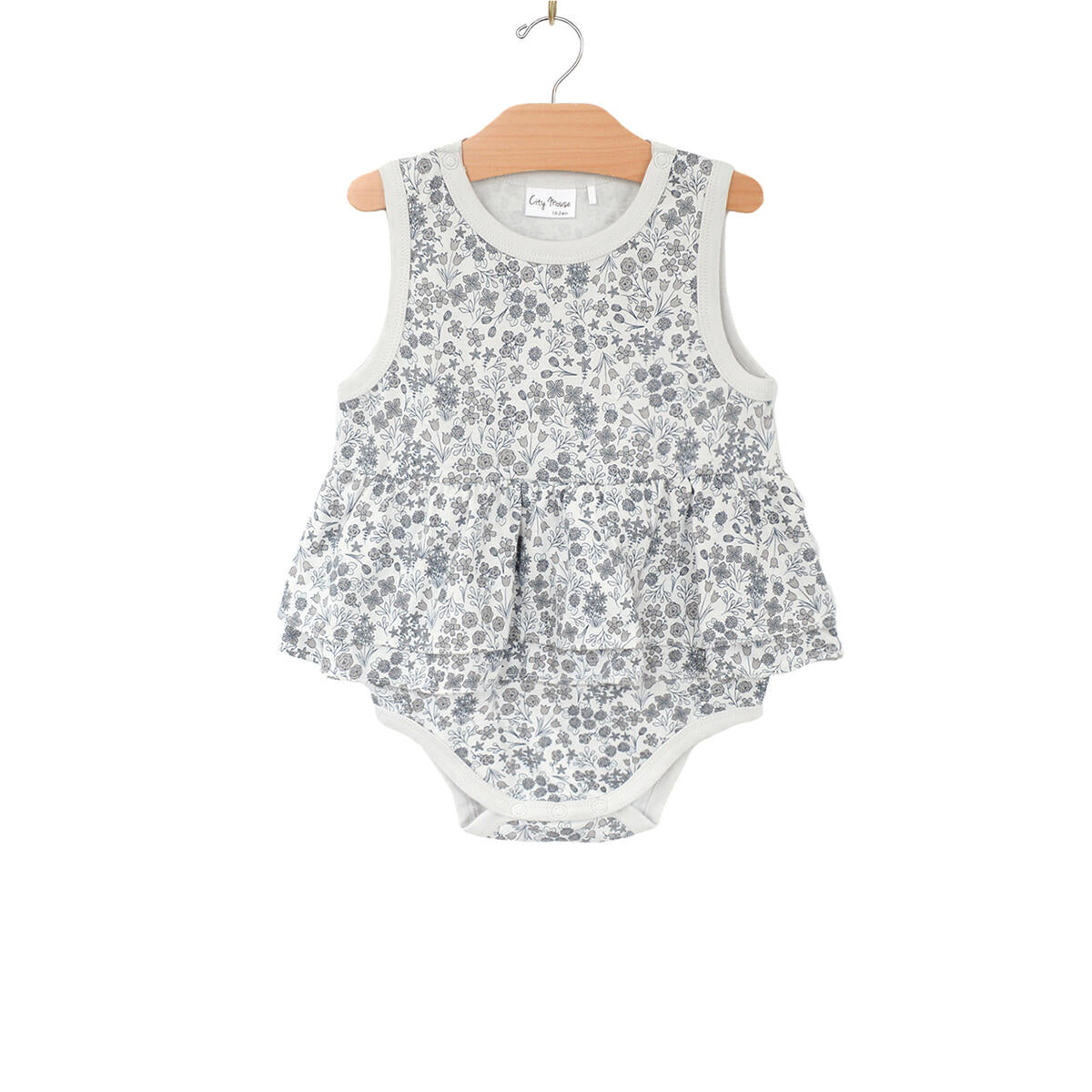 Skirted Tank Bodysuit- Calico Floral