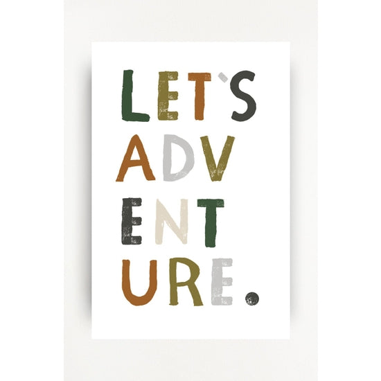 Let's Adventure Art Print | 11x14