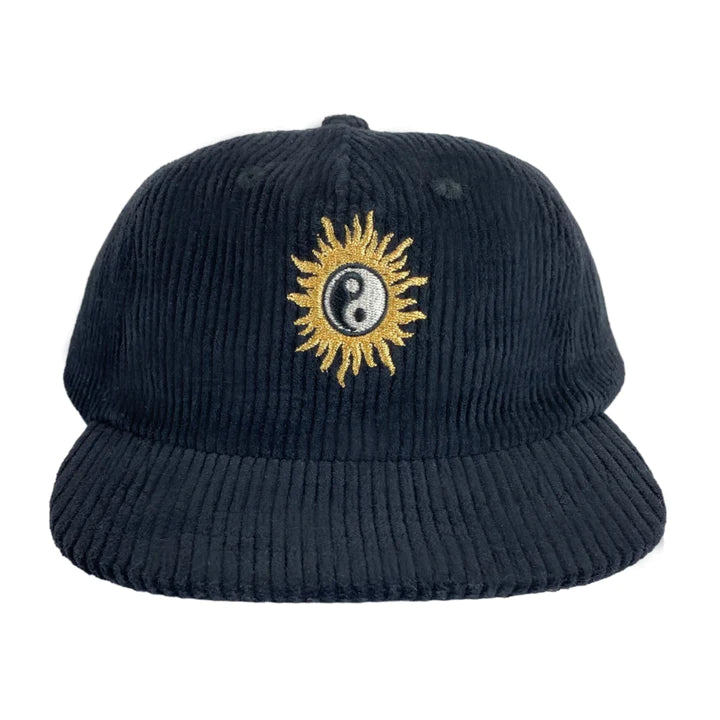 Sol Black Corduroy Snap Back Hat