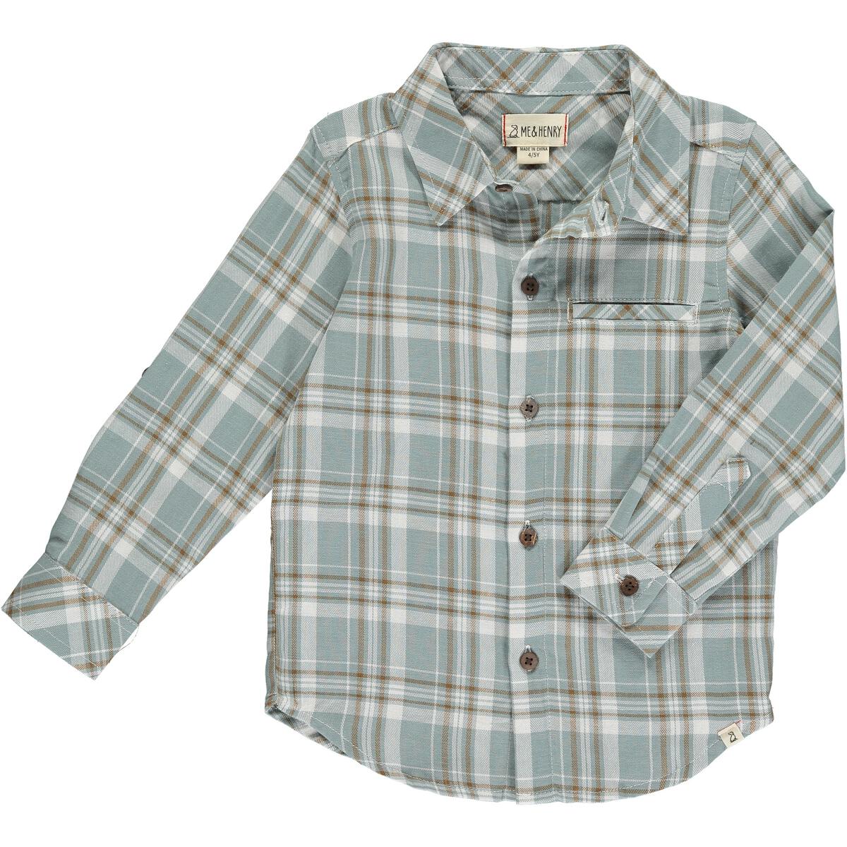 Blue/White Plaid Atwood Woven Shirt