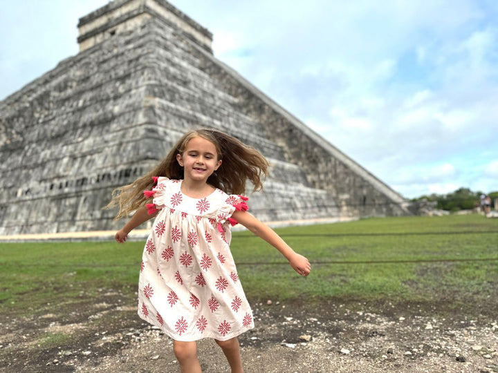Tassel Sleeved Smock Dress | Chichen Itza