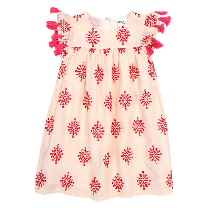 Tassel Sleeved Smock Dress | Chichen Itza