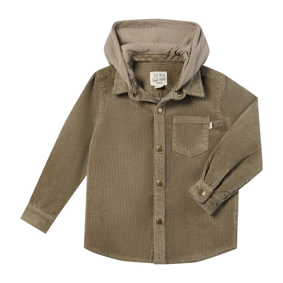 Erin Hooded Button Down Shirt