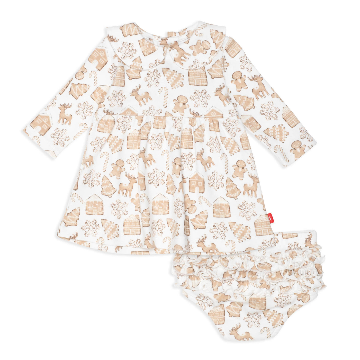 Gingerbread Lane Baby Dress + Diaper Cover