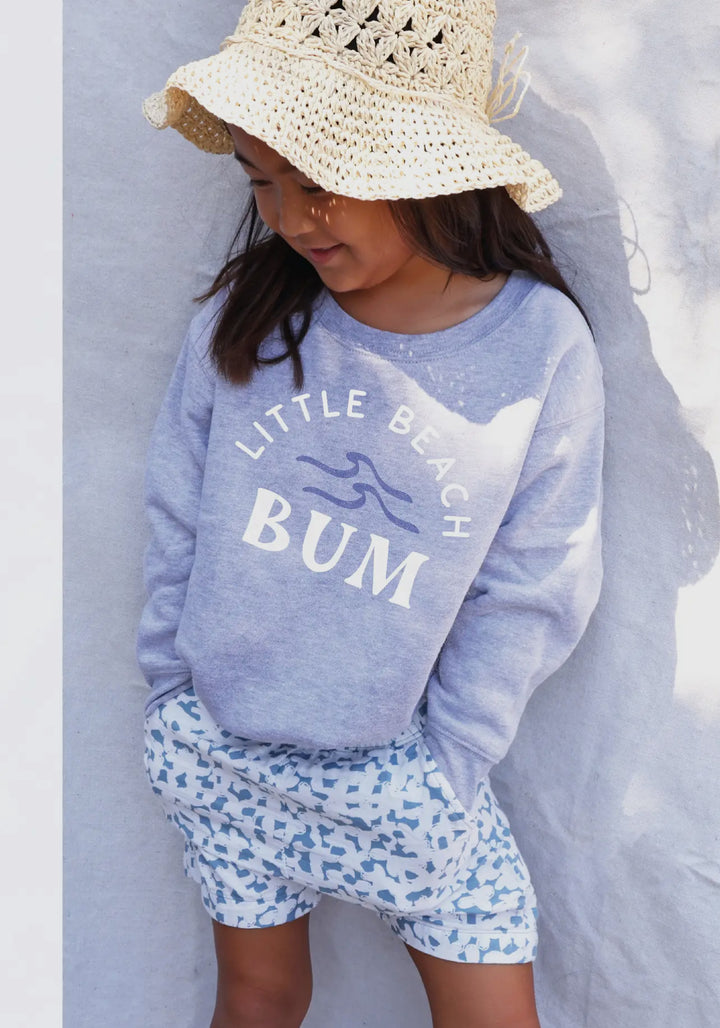 Little Beach Bum Sweatshirt- Grey