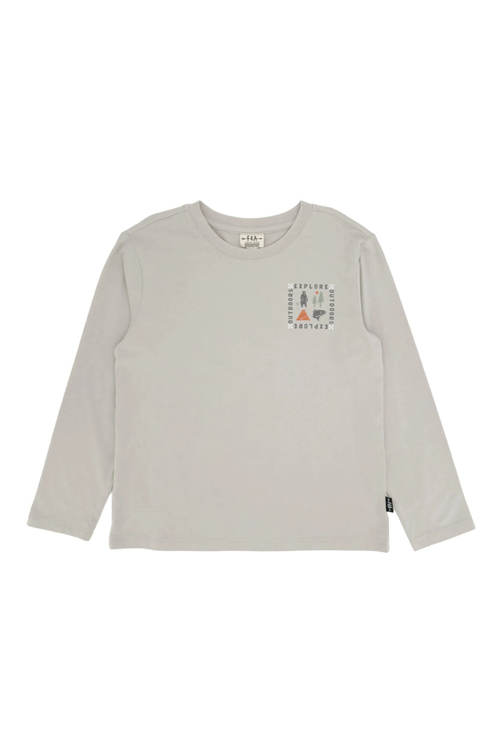 Explore LS Tee/Slate Grey