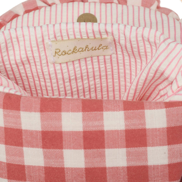 Gingham Ruffle Bow Bag