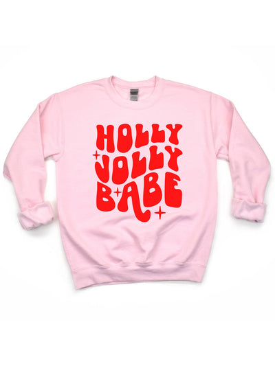 Holly Jolly Babe Adult Sweatshirt