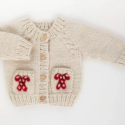 Candy Cane Cardigan Sweater