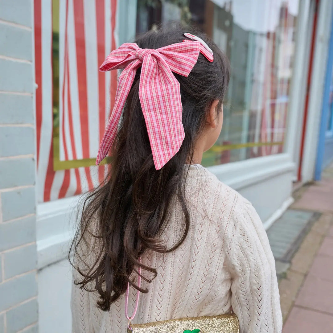 Plaid Oversized Bow