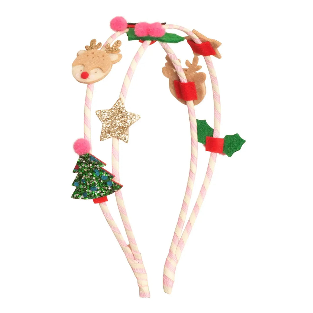 Festive Christmas Double Headband