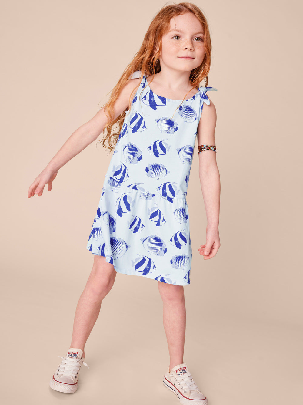 Angelfish Tie Shoulder Dress