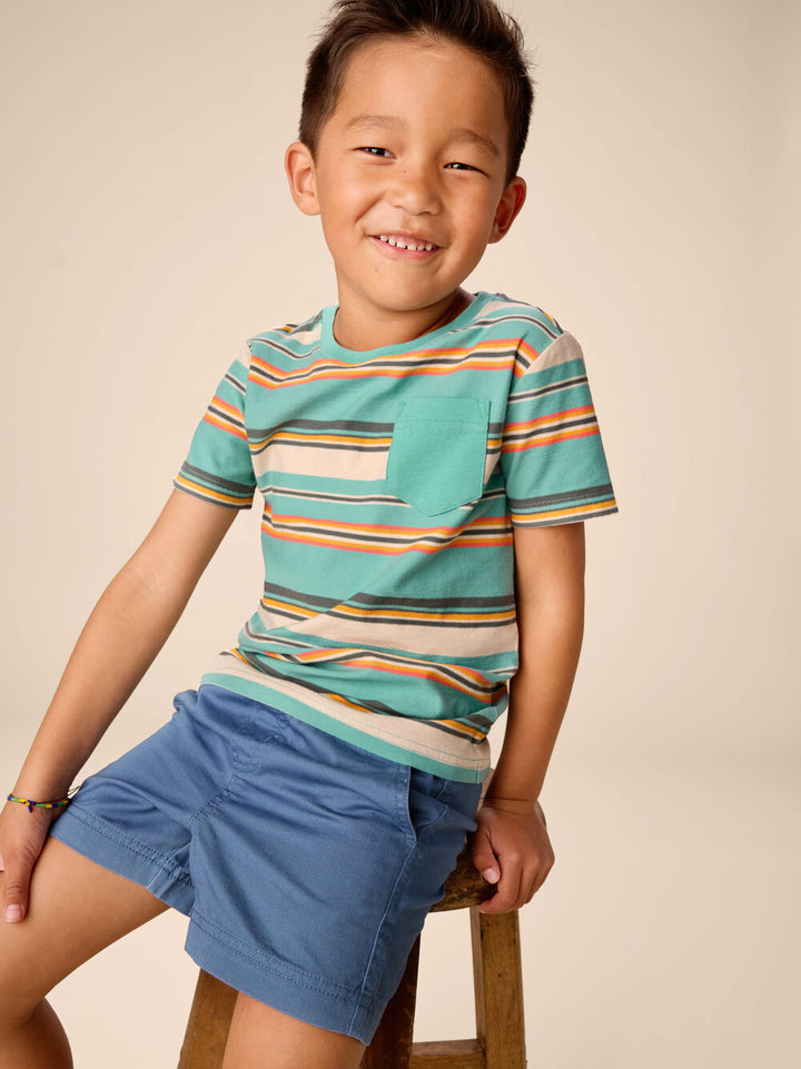 Stripe Pocket Tee/Patina