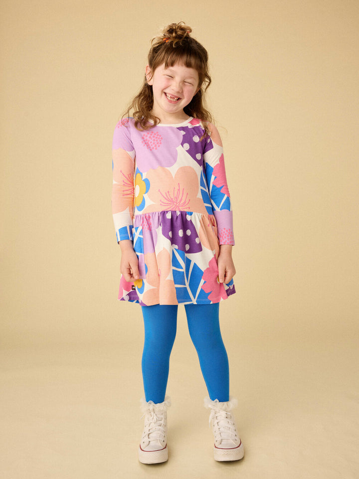 Long Sleeve Pocket Dress/Cherry Blossoms