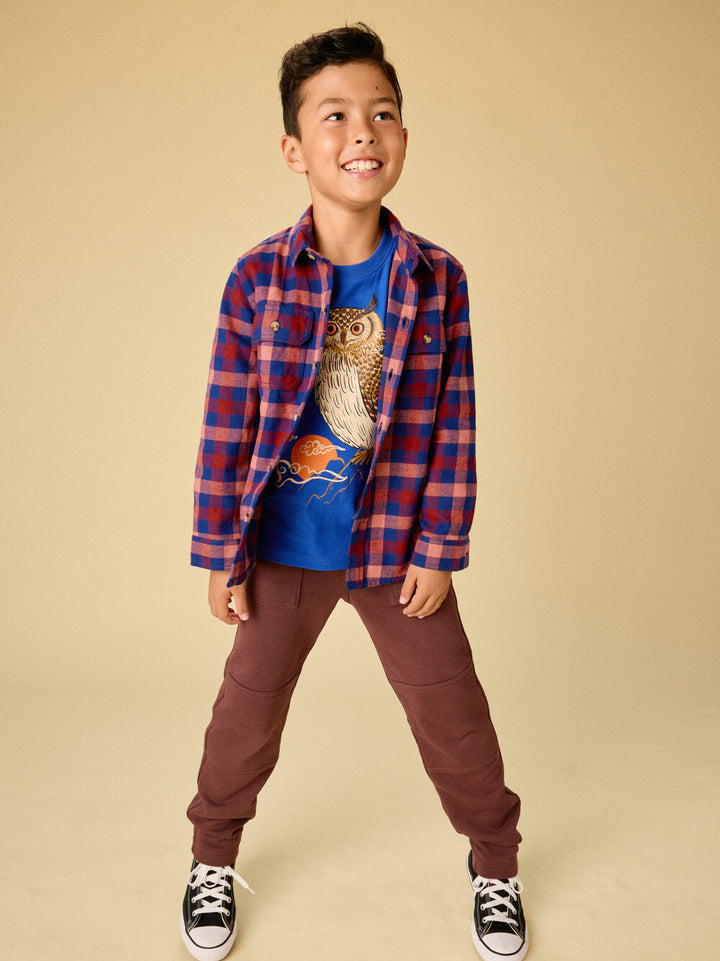 Flannel Button Up Shirt|Daegu Plaid