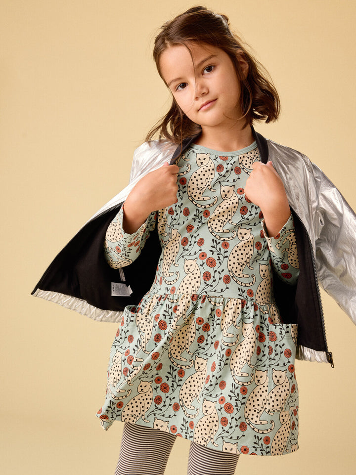 Leopard Floral Pocket Dress