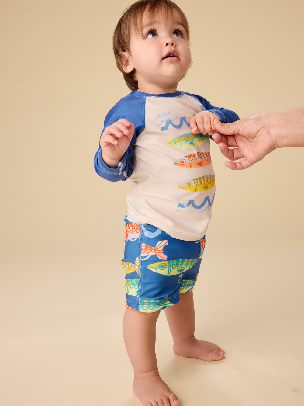 Rash Guard Baby Swim Set|Chalk