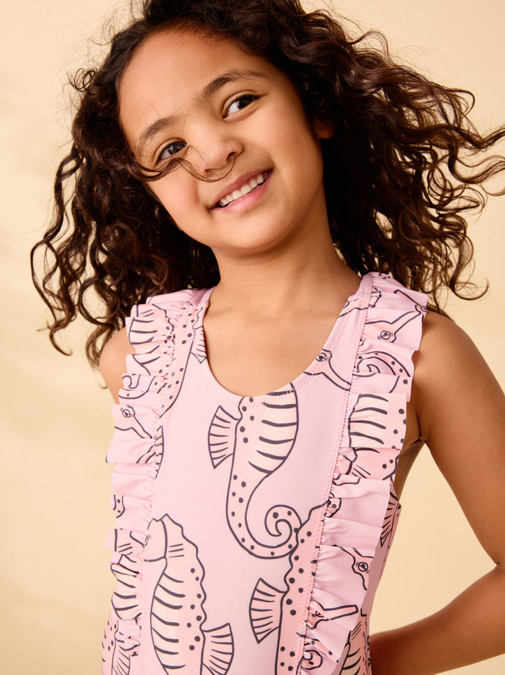 Ruffle One-Piece Swimsuit