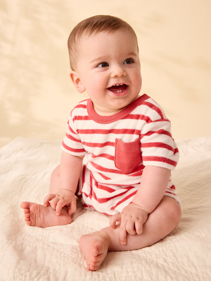 Terrycloth Baby Romper|Pomme