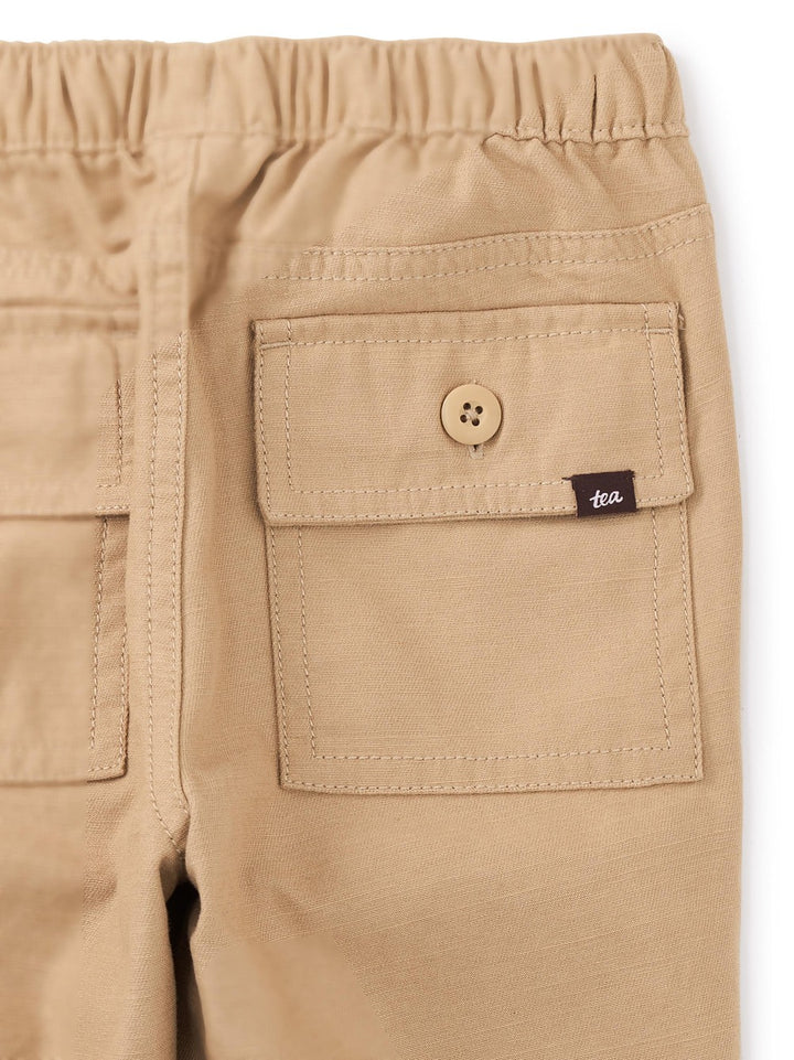 Game On Reverse Twill Joggers/Dune Grass