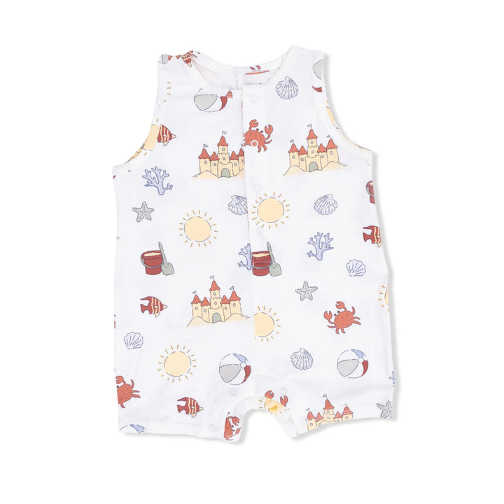 Sunny Sandcastles  Sleeveless Shortie Romper
