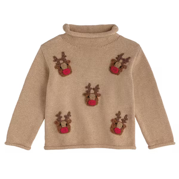 Reindeer Rollneck Sweater