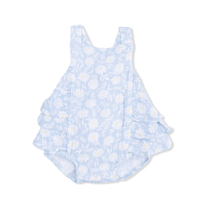 Western Daisies  Ruffle Sunsuit