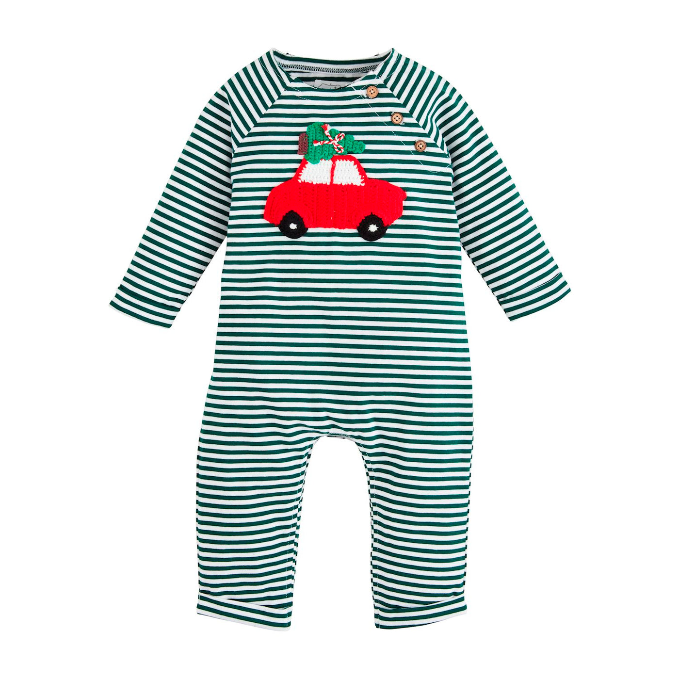 Christmas Car Crochet Baby Bodysuit