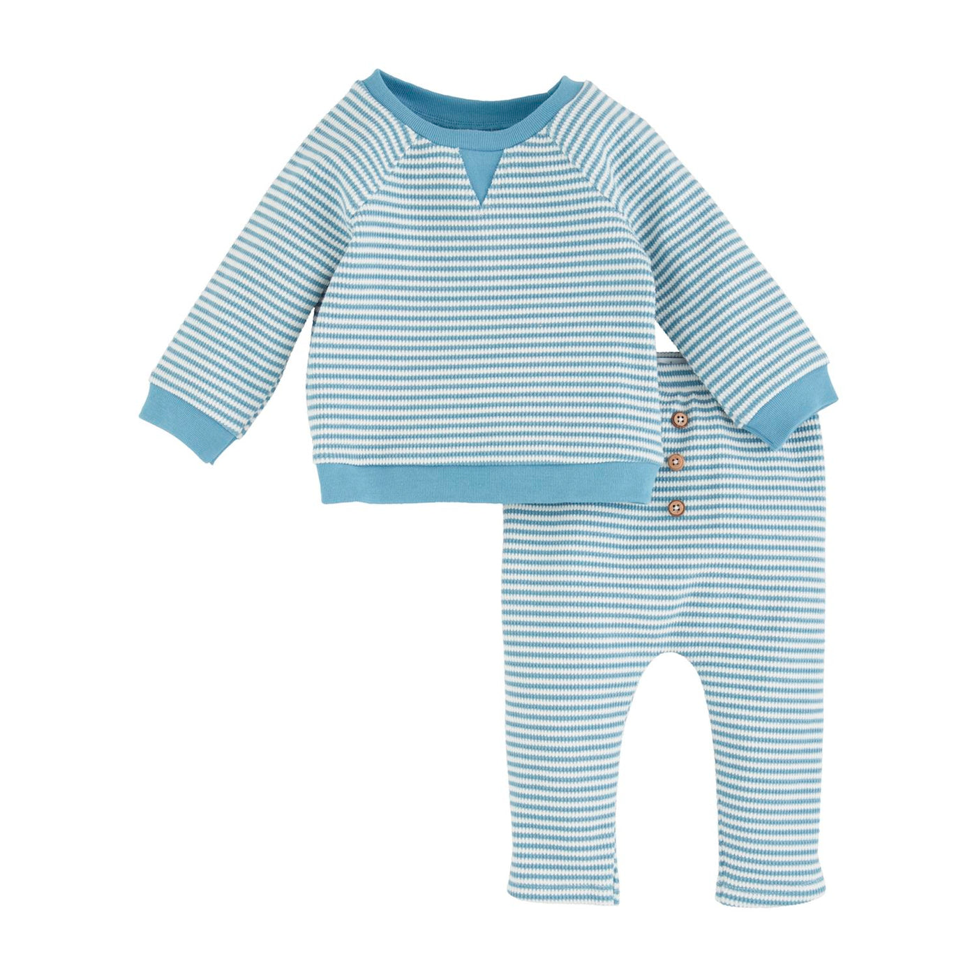 Blue Stripe Pant Set