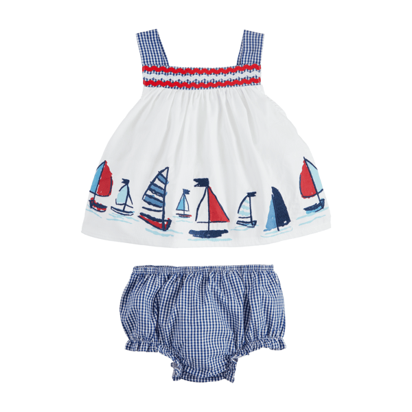 Sailboat Pinafore Set