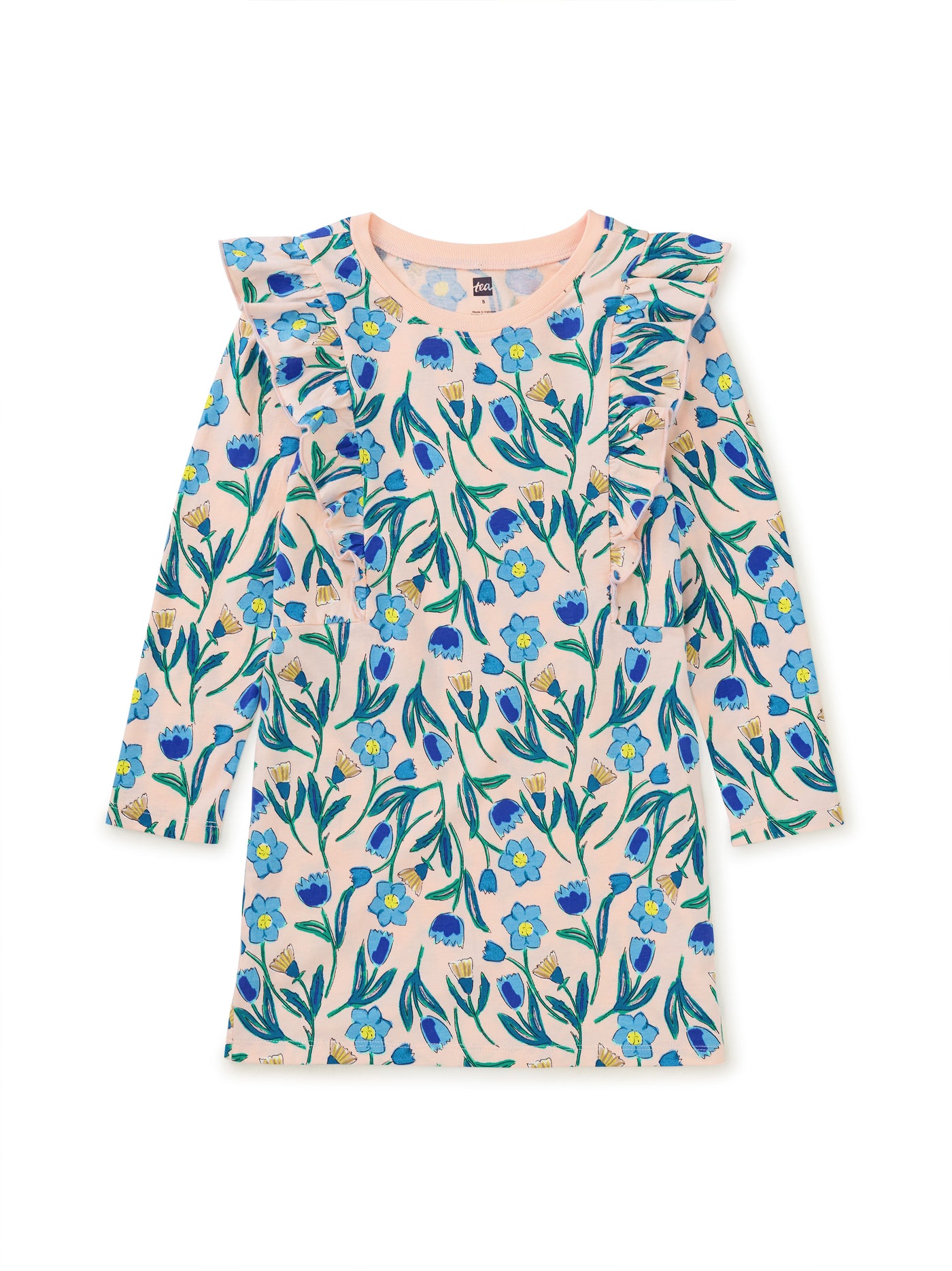 Ruffle Sleeve A-Line Dress / Tulip & Thistle