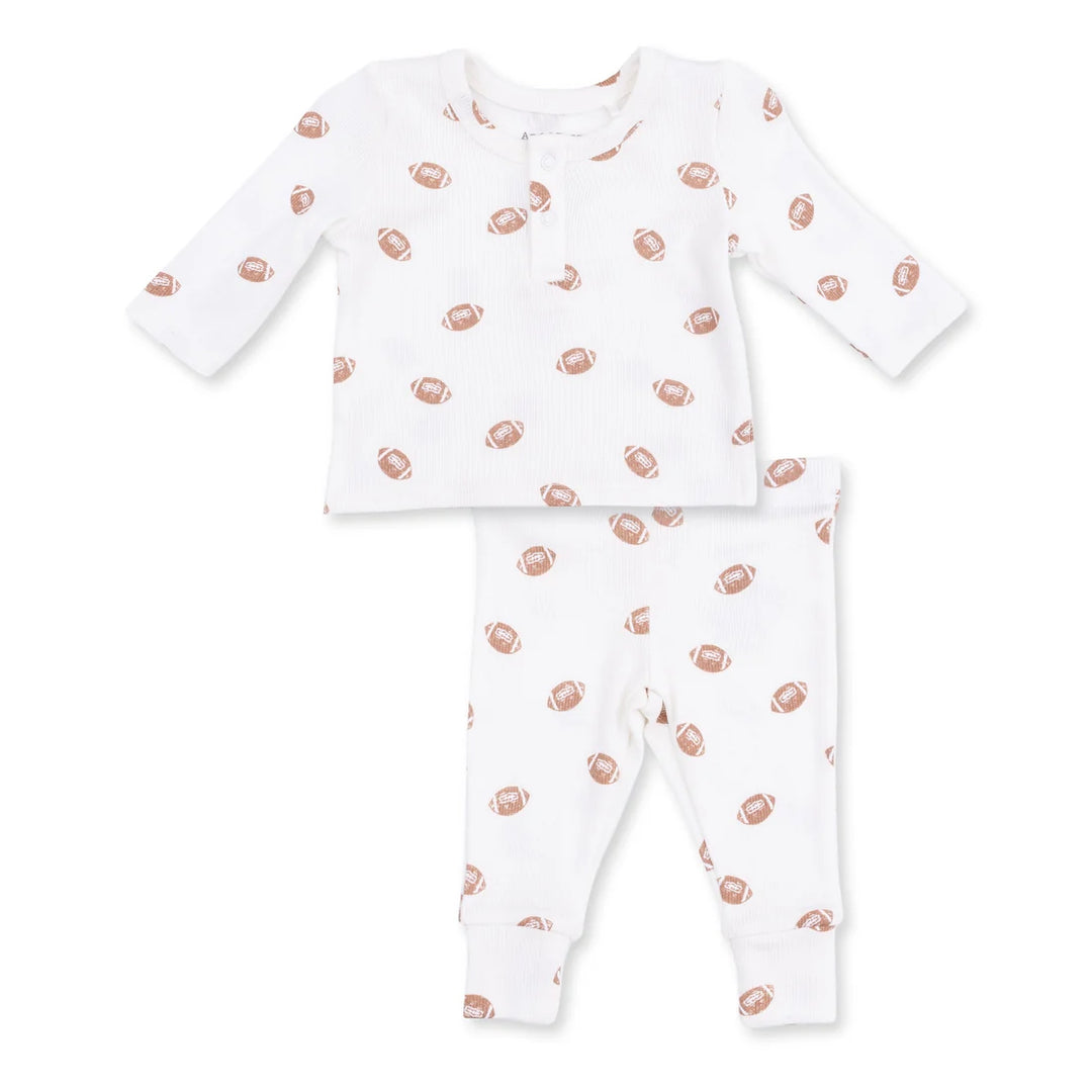 Mini Footballs  Long Sleeve Henley Play Set