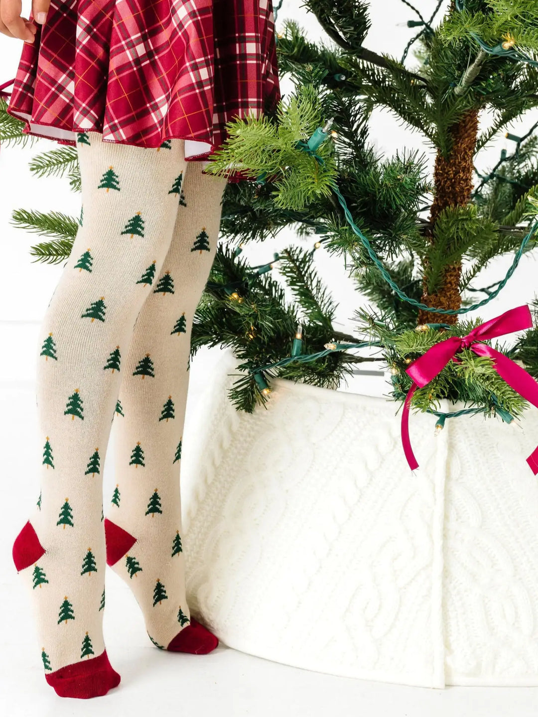 Tree Farm Knit Tights