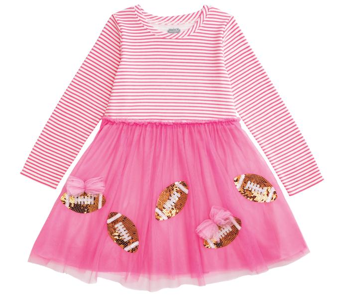 Sequin Football Tutu Toddler Dress