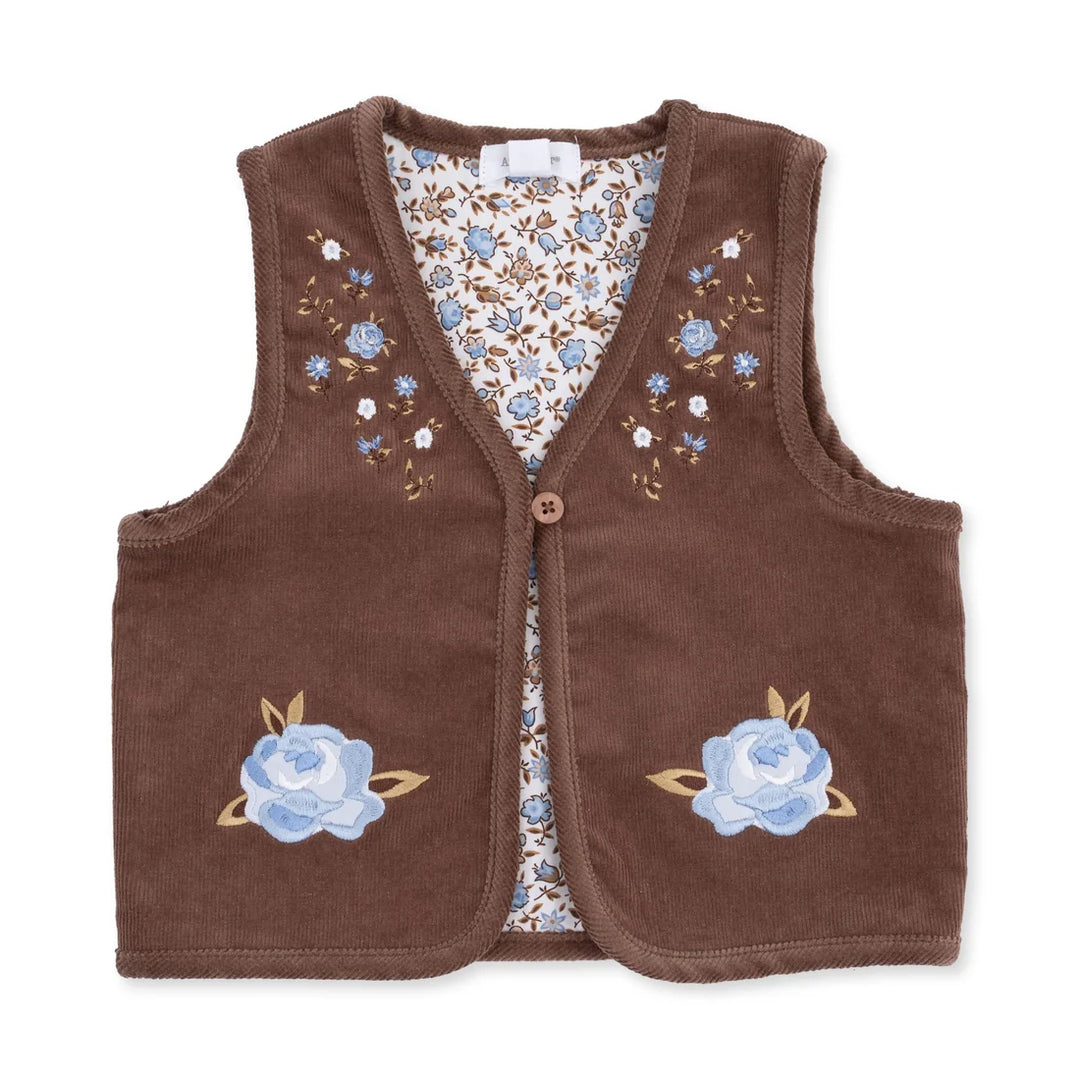 Hazel Floral  Vest with Lining