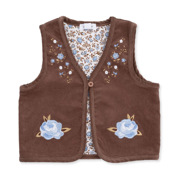 Hazel Floral  Vest with Lining