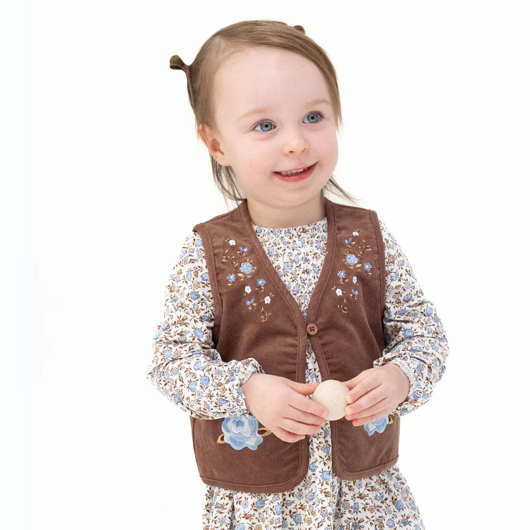Hazel Floral  Vest with Lining