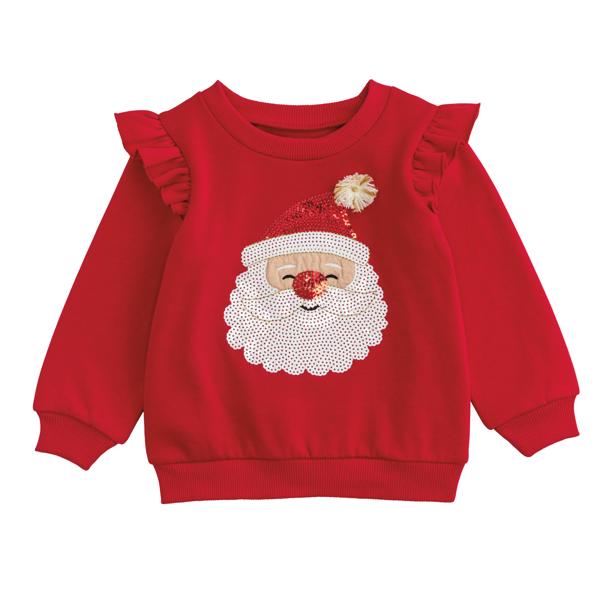 Sequin Santa  Sweatshirt