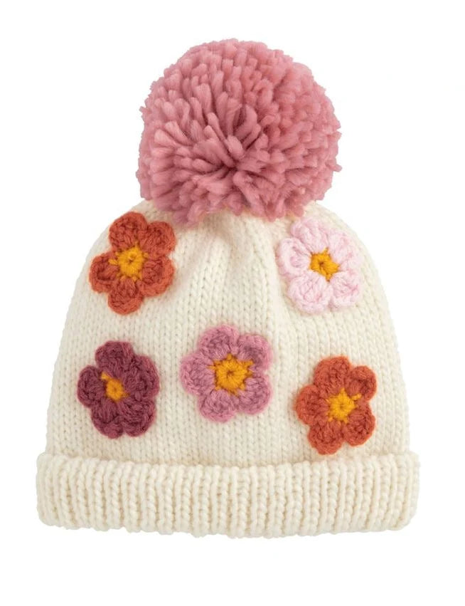 Flower Girl Knit Hat