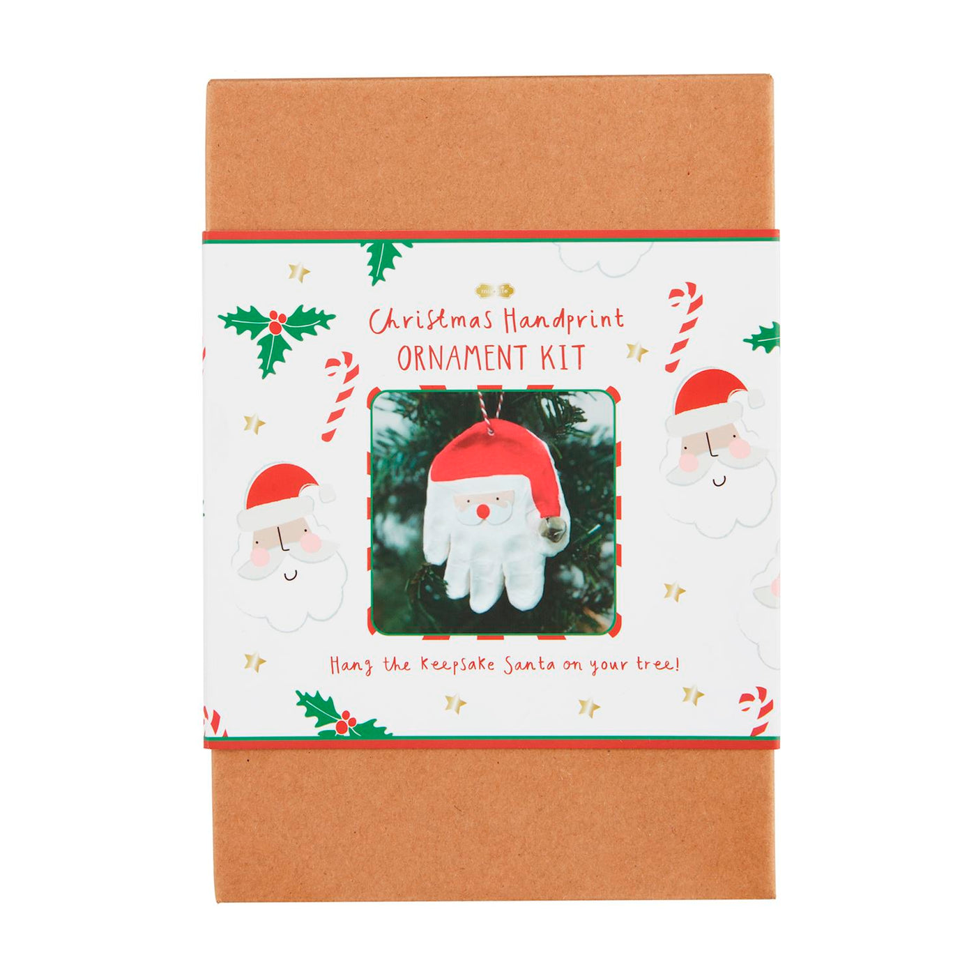 Santa Handprint Ornament Kit