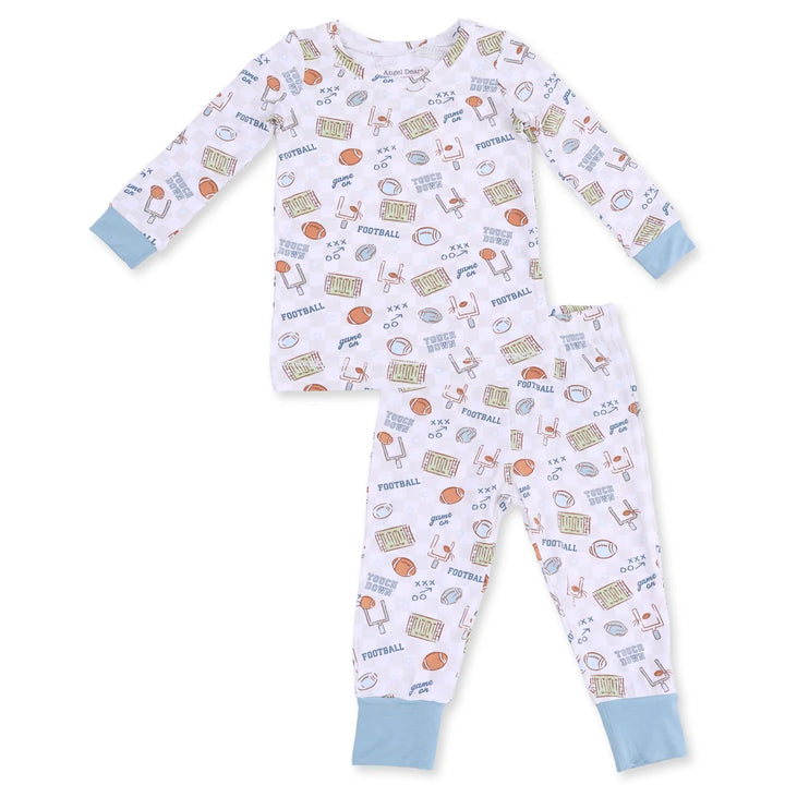 Football Check  Long Sleeve Loungewear Set