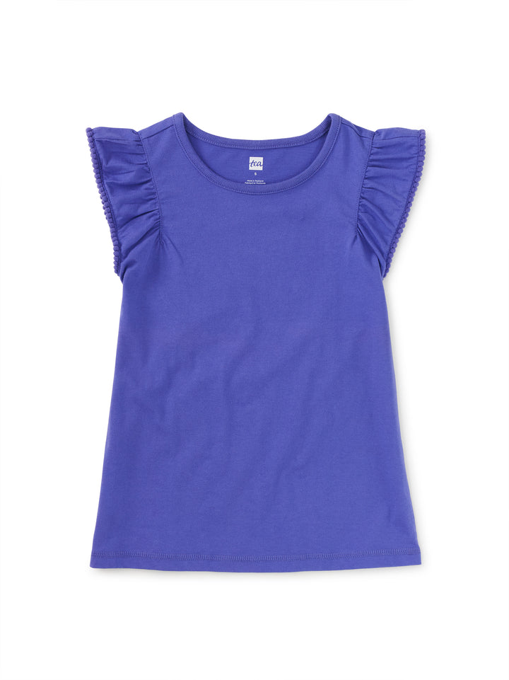 Pom-Pom Flutter Top / Han Purple