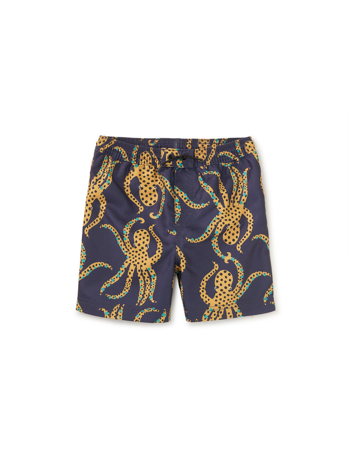 Mid-Length Swim Trunks / Jaguar Spotted Octopus