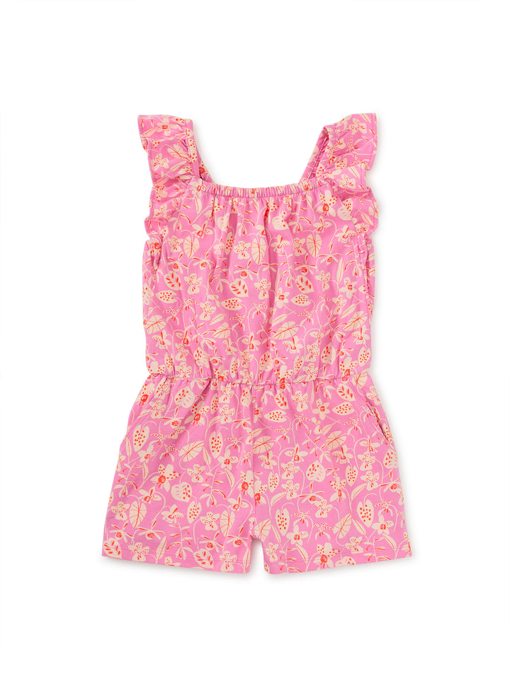 Ruffle Strap Romper | Orchid