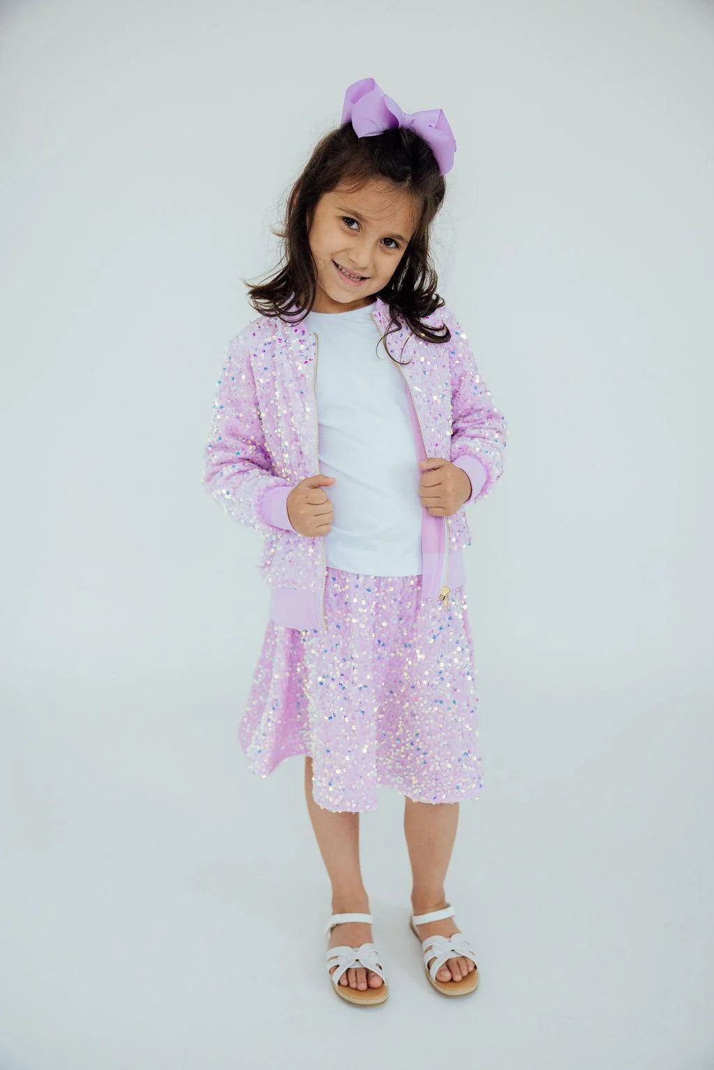 Lilac Velvet Sequin Jacket