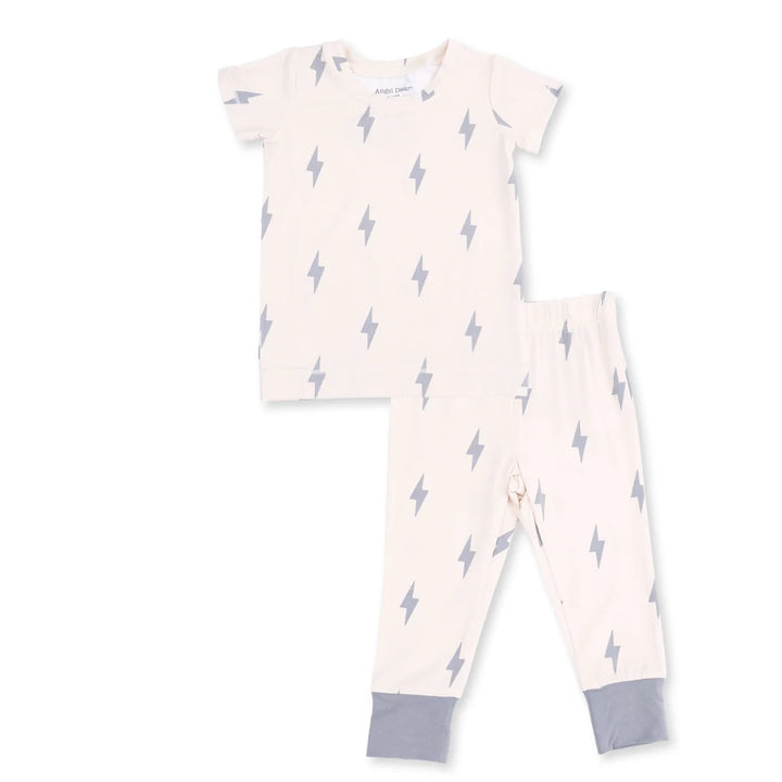 Mini Lightning Bolt  Short Sleeve Loungewear Set