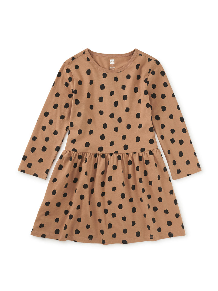 Leopard Dots Skirted Dress