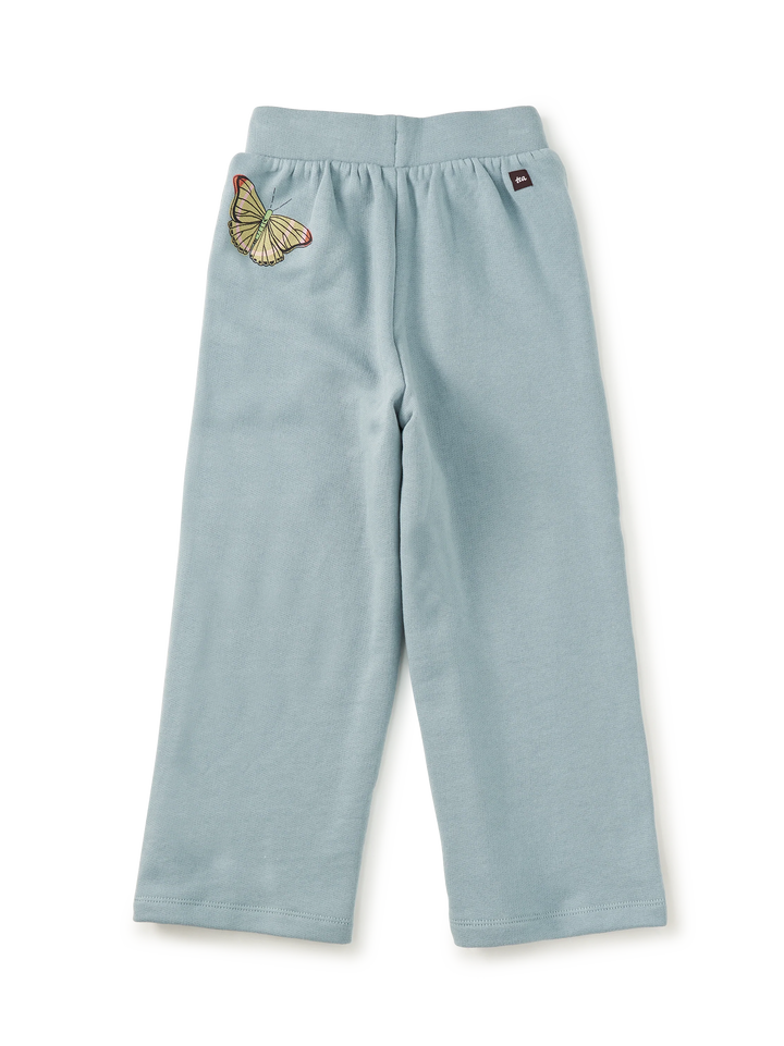 Wide Leg French Terry Pants-Tourmaline