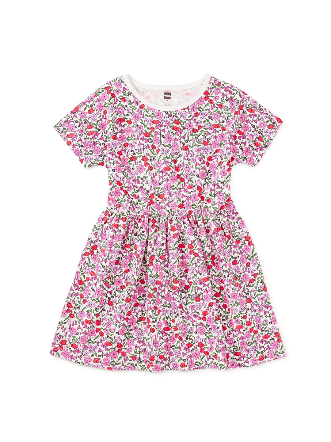 Short Sleeve Twirl Dress/Somerset Meadow