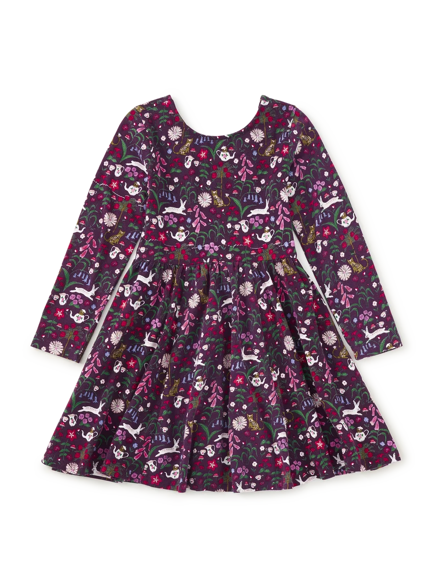 Tea Party Floral Printed Ballet Dress